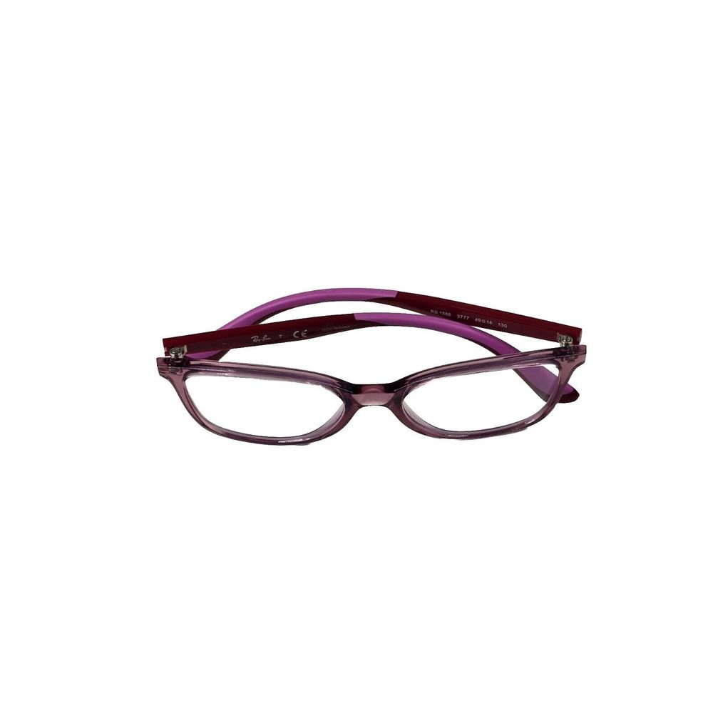 Ray-Ban Eyeglasses Translucent Pink Square Glasses Frame Mod: Rb1586 3777 49 16
